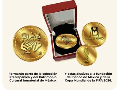 Senado avala emisión de monedas conmemorativas, una es de la Copa Mundial de Fútbol 2026