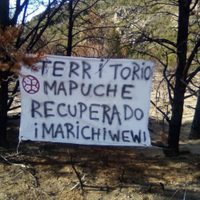 Ordenaron el desalojo de la comunidad mapuche en Cuesta del Ternero