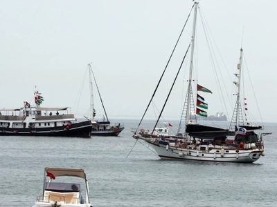 12 drones atacaron a la Flotilla Global Sumud que lleva ayuda para Gaza