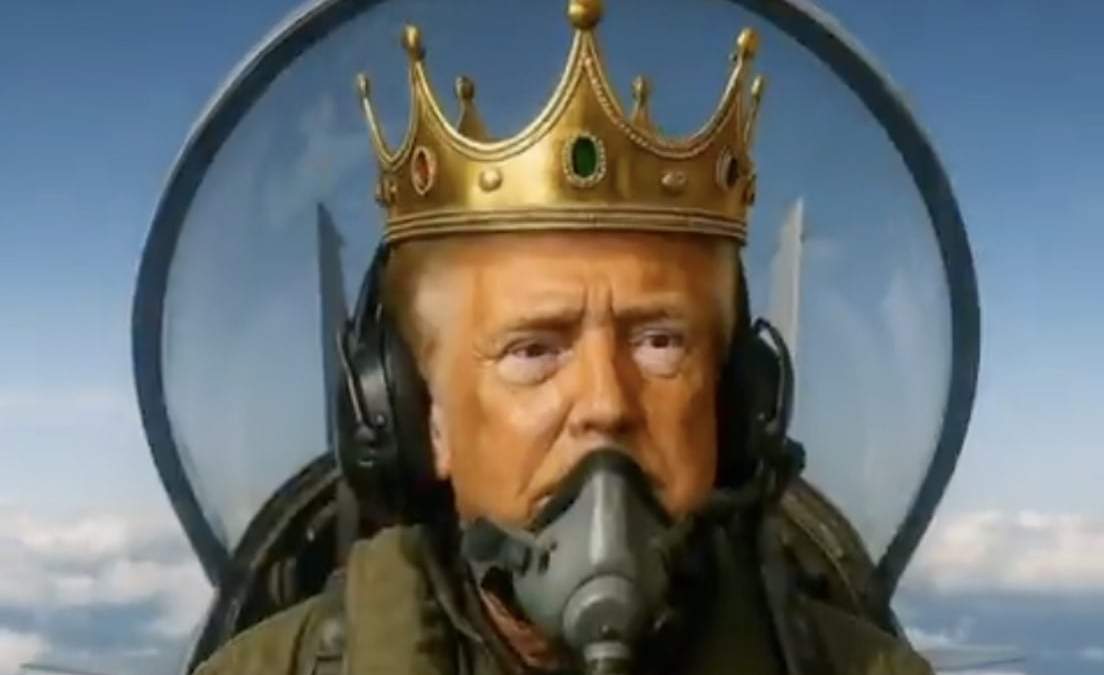 Imagen del video compartido por el presidente de EU