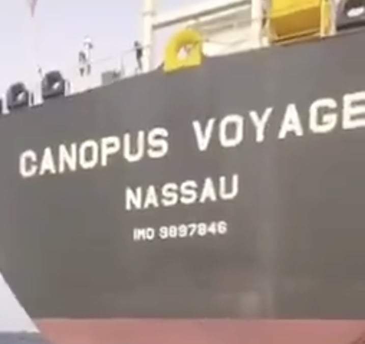 Salida del buque Canopus Voyage