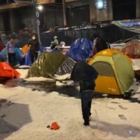 La CDMX vive noche de lluvia y granizo (Video)