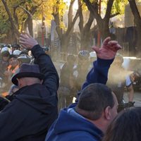 Gas pimienta: lo que no se vio de la última marcha universitaria en Mendoza