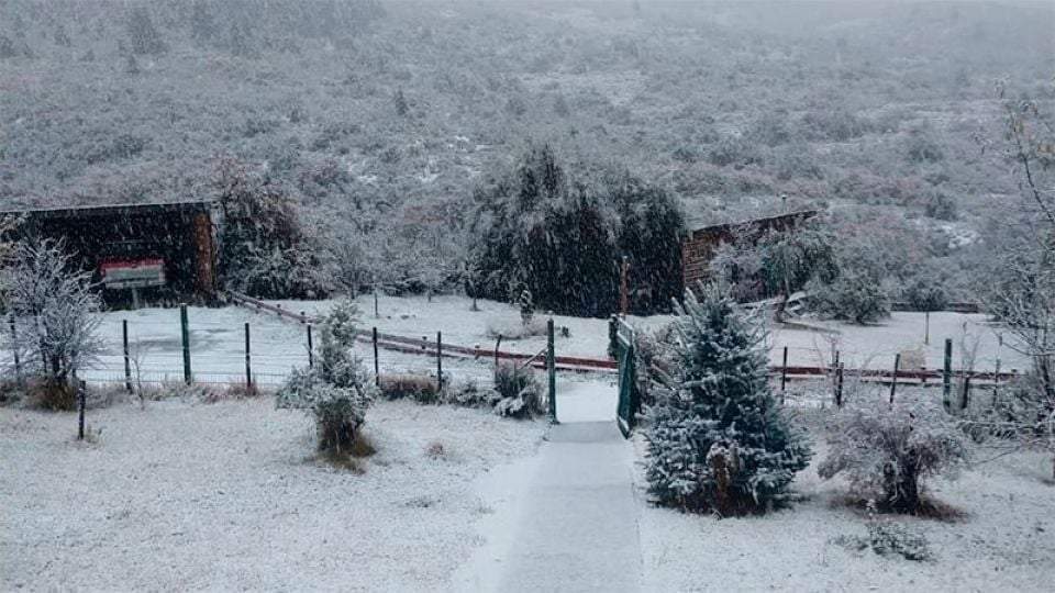 Nevadas sobre ruta 40