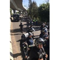 Pese a bloqueos policiacos, maestros de la CNTE inician movilizaciones en la CDMX (Videos)