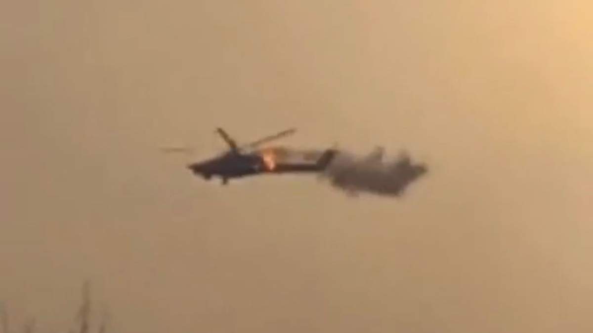 El momento en el que la aeronave fue derribada