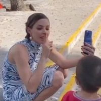 Exhiben cómo trató Mariana Rodríguez a un niño detrás de cámaras