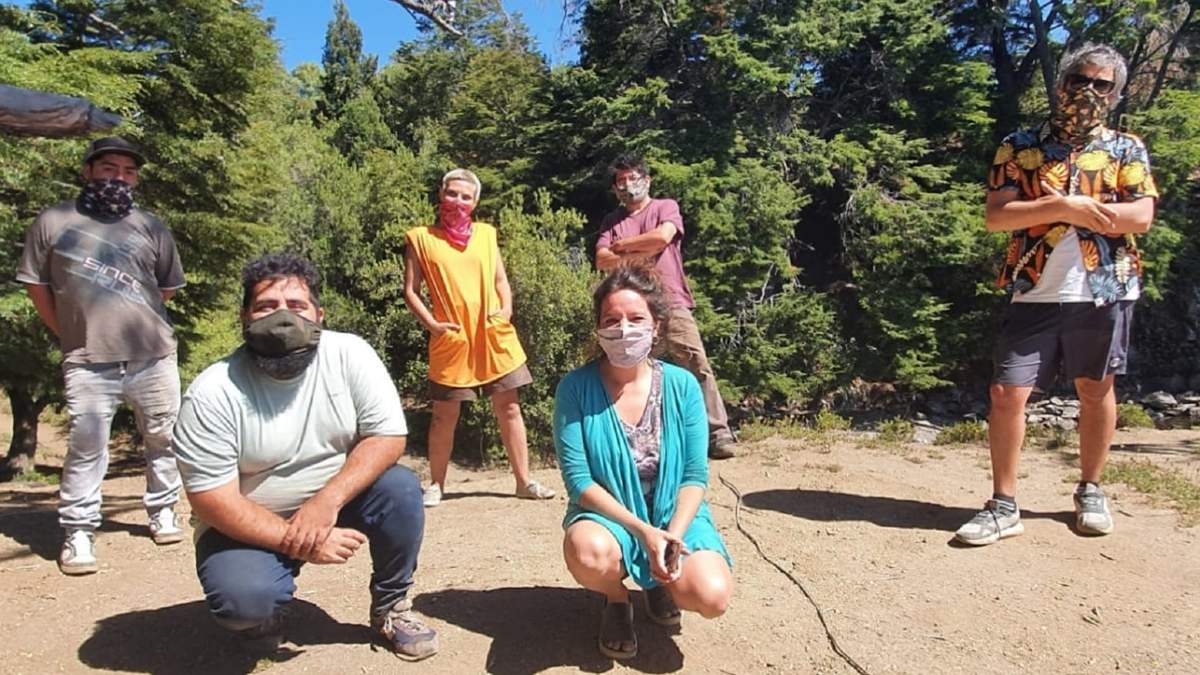 La producción fue realizada en lugares de Villa Pehuenia al aire libre. Fuente: (Twitter)