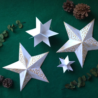 Este año no gastes en adornos navideños, hacé estas estrellitas delicadas que le darán elegancia a tu arbolito