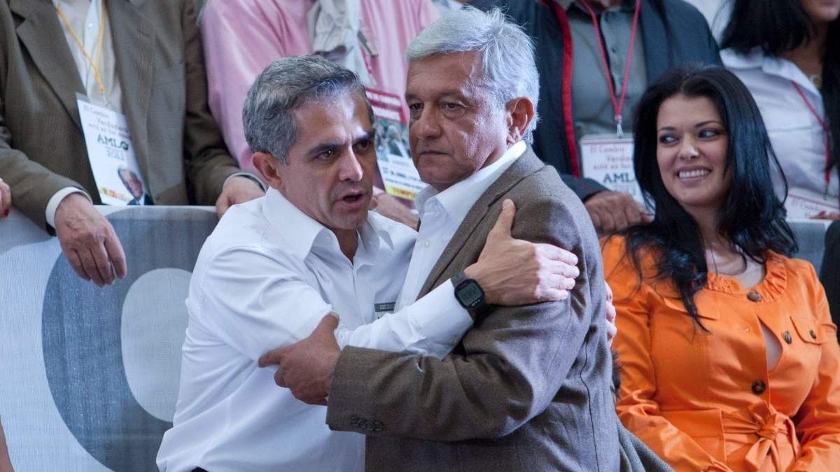 Miguel Ángel Mancera y López Obrador en 2012