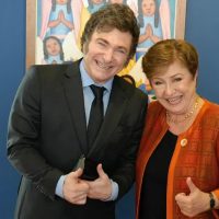 La líder del FMI eligió a Javier Milei y su plan económico