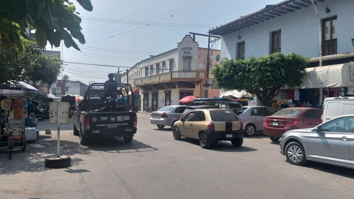 Operativo de seguridad en Tamazunchale