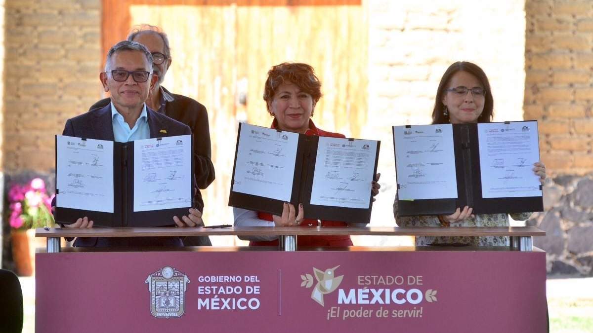 La gobernadora Delfina Gómez en la reapertura del Centro para la Sustentabilidad Incalli Ixcahuicopa