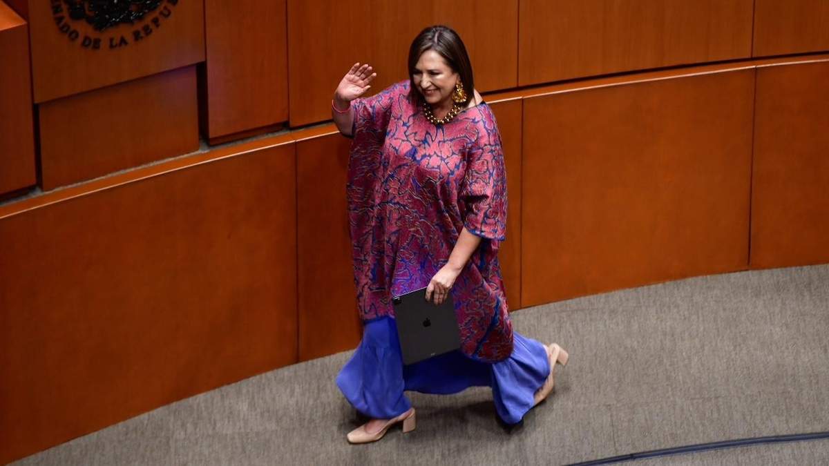 La senadora al terminar su intervención