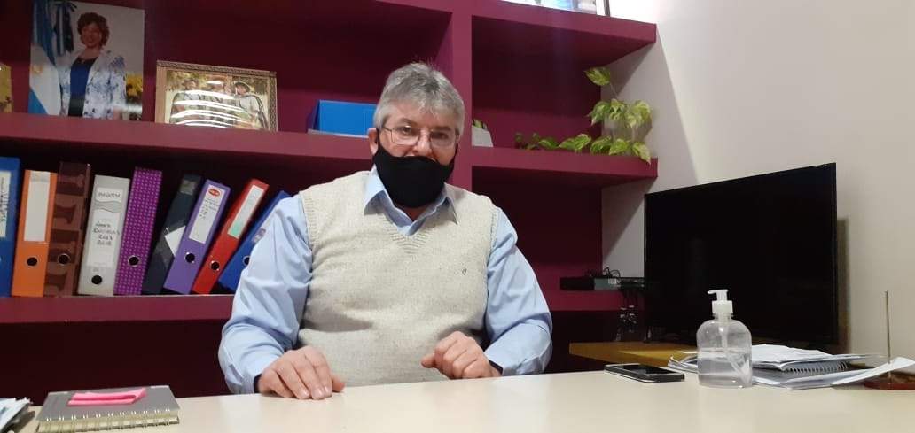 El intendente de Chichinales, Alberto Pacenti. Fuente: (La Comuna)