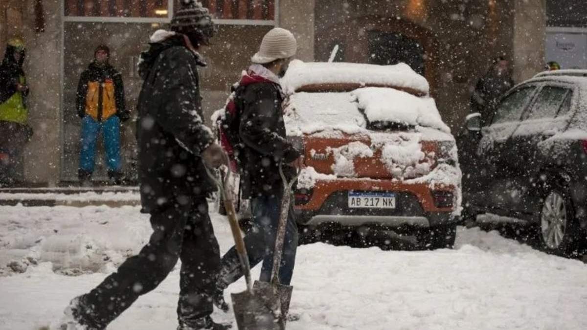 Nevadas intensas. Fuente: (Facebook)