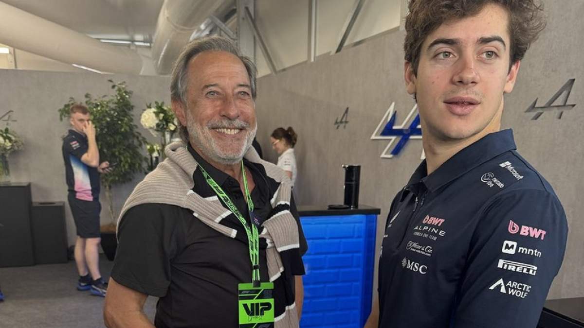 Franco Colapinto y Guillermo Francella en Canadá se encontraron en Canadá