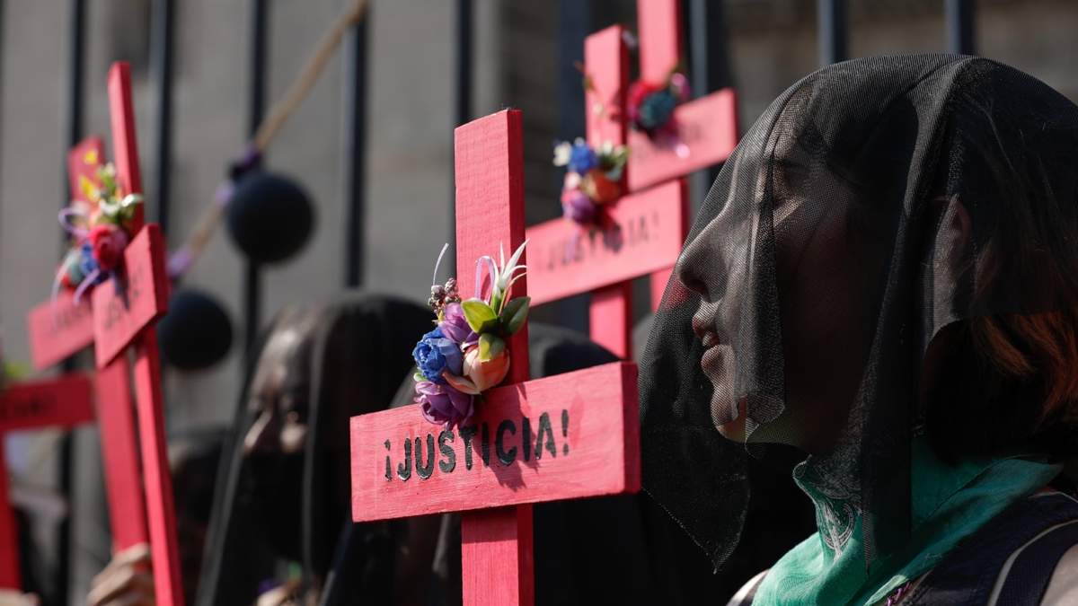 Protesta contra la violencia hacia las mujeres