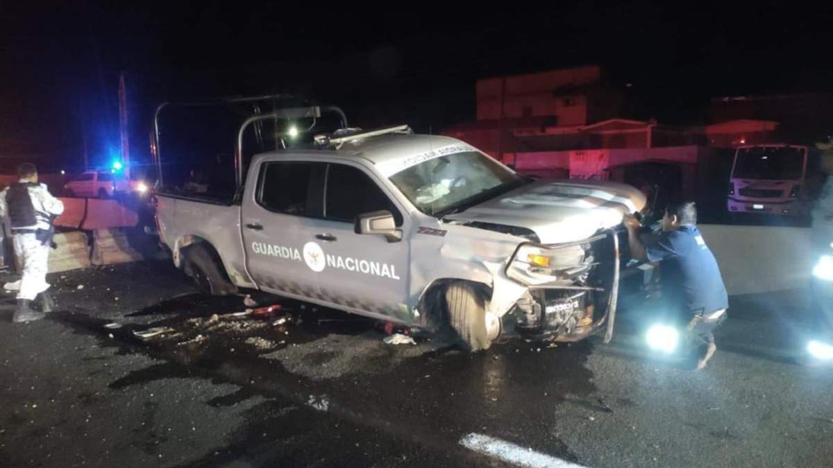 Elementos de la Guardia Nacional estrellaron la patrulla en Guanajuato