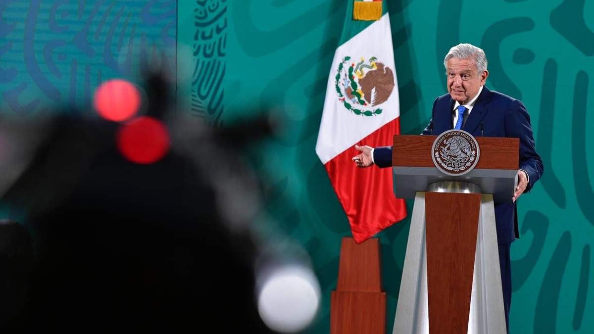 El presidente Lópz Obrador en su rueda de prensa