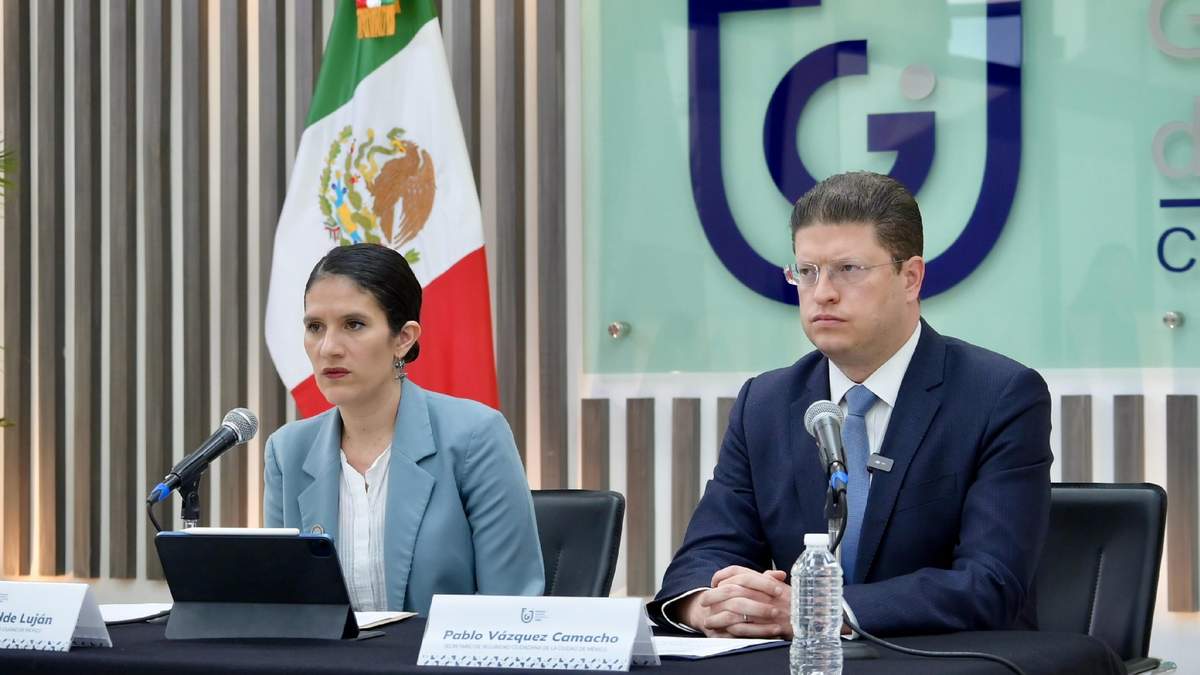 Los titulares de la Fiscalía General de Justicia, Bertha Alcalde, y de la Secretaría de Seguridad Ciudadana (SSC), Pablo Vázquez