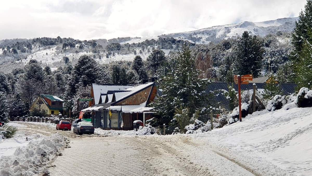 Rutas neuquinas con nieve. Fuente: (Twitter)