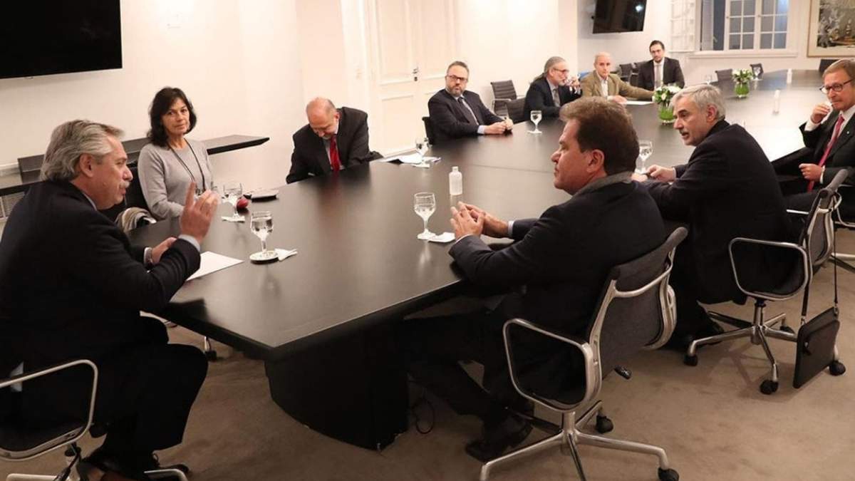 Reunión del Gobierno con el directorio de Vicentín. Fuente: (Twitter).
