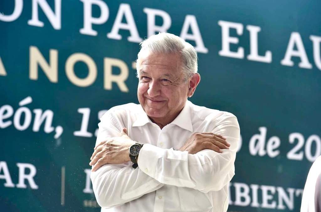 El presidente Andrés Manuel López Obrador en Nuevo León