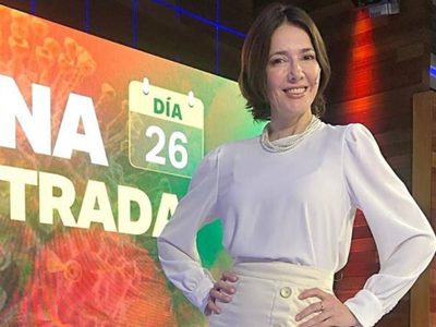 Cristina Pérez puso a bailar a parte del equipo de Telefe Noticias