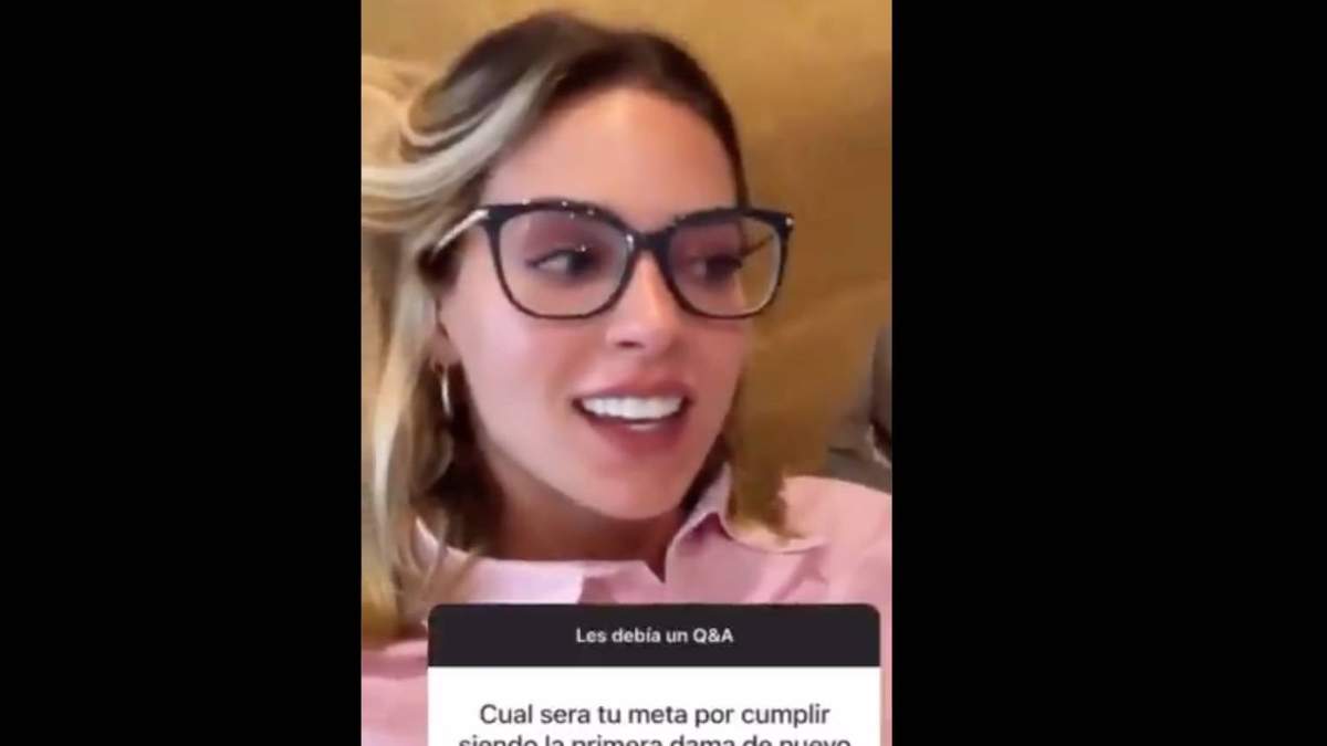 Mariana Rodriguez en su transmisión en Instagram