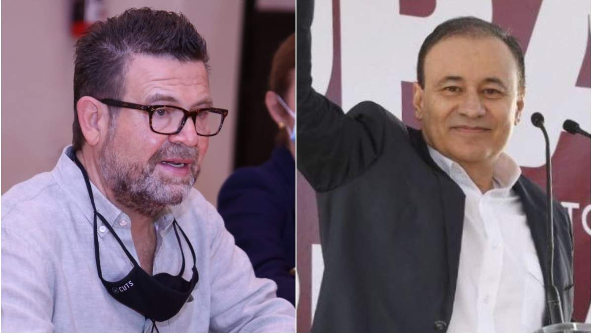 Los candidatos Ricardo Bours, de MC, y Alfonso Durazo, de Morena, a la gubernatura de Sonora