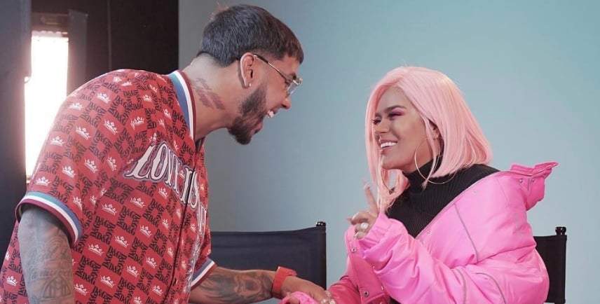 Anuel AA y Karol G. Fuente: (Instagram)