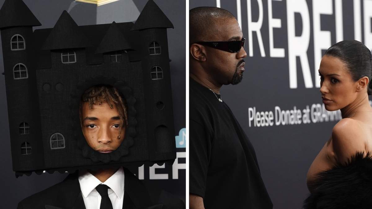 Jaden Smith, Kanye West y Bianca Censori