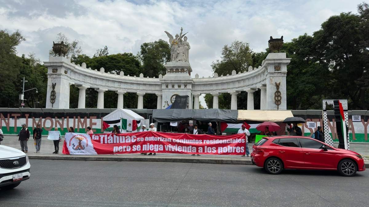 La protesta en el Hemiciclo a Juárez