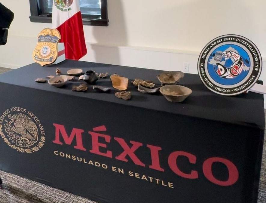 Las 35 piezas recibidas por el gobierno mexicano