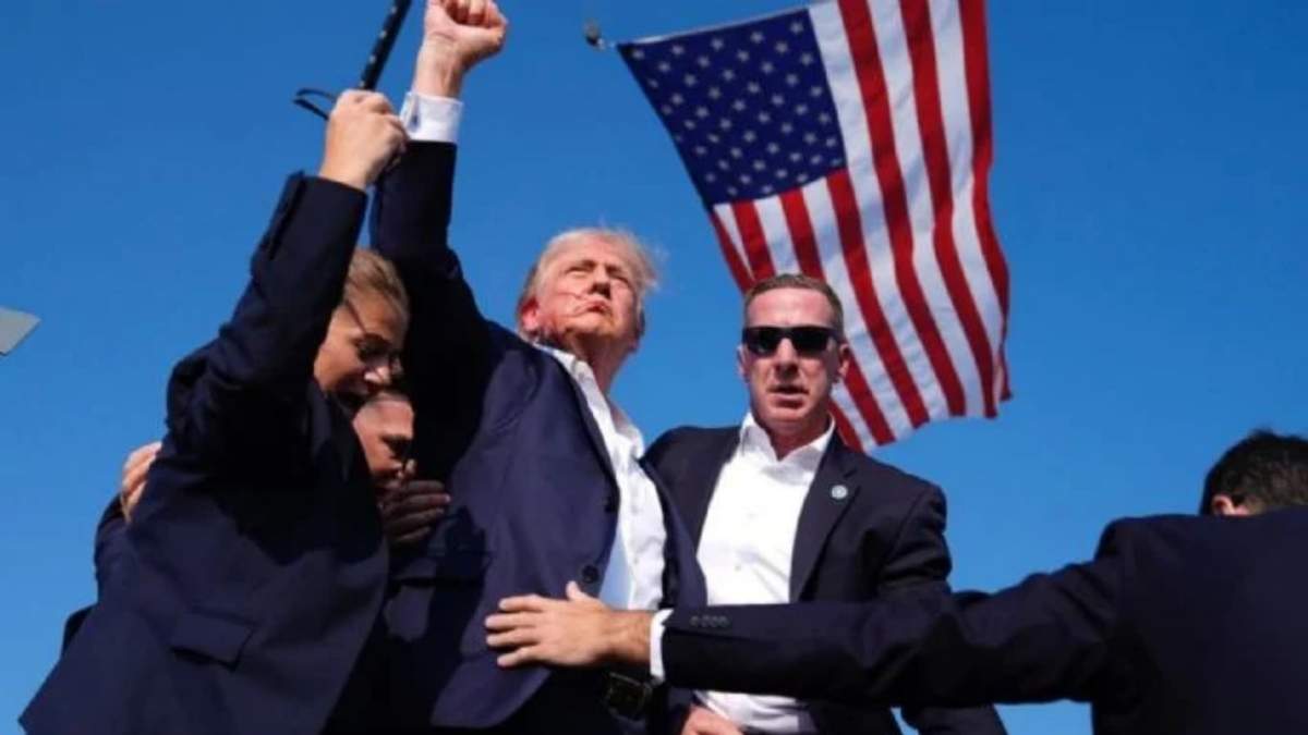 El ahora presidente Donald Trump fue baleado en un campo de golf en Florida en 2024