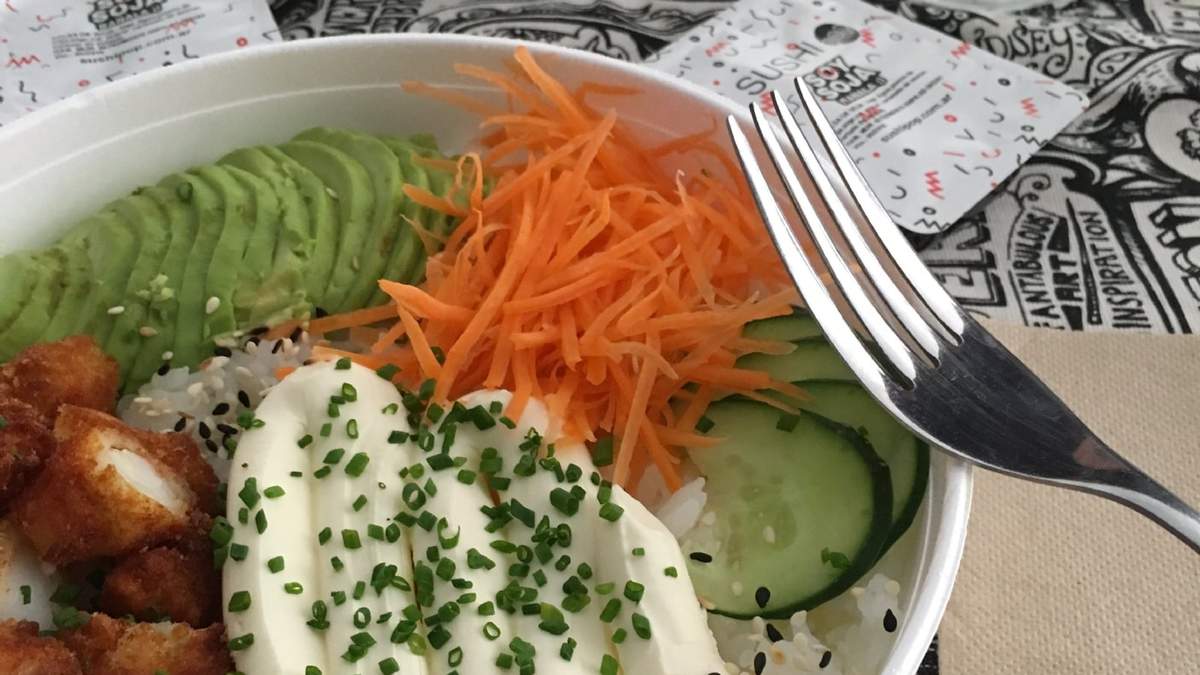 Ensalada de sushi. Fuente:(X).