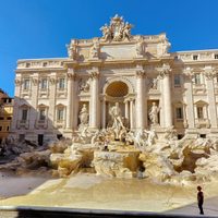 Vaciaron por completo la Fontana di Trevi para limpiarla con biocidas