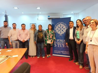 Salaburu se reunión con referentes de la UNCo para analizar la situación actual de la Universidad