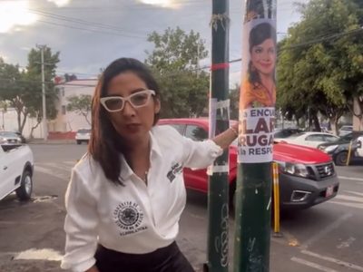 “Acá no, querida”: Diputada del PAN reclama a Clara Brugada por tapar su propaganda