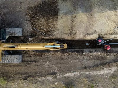 Avanza la obra para extender la red cloacal a nuevos barrios de Tricao Malal