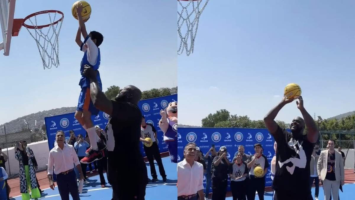 Shaquille O’Neal visitó Ecatepec y donó 500 pares de tenis deportivos a niños de ese municipio