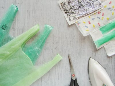 No tires las bolsas plásticas y transfórmalas fácilmente en telas para luego hacer hermosos diseños