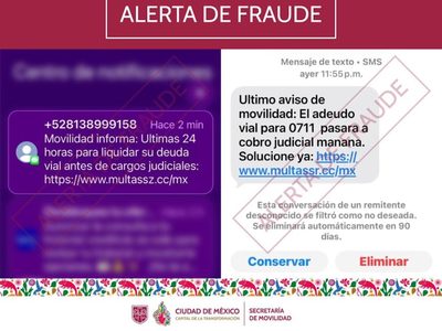 Cuidado con estos SMS sobre supuestos adeudos vehiculares: son un fraude