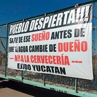 Inconformes con cervecera esperan a Peña en Mexicali