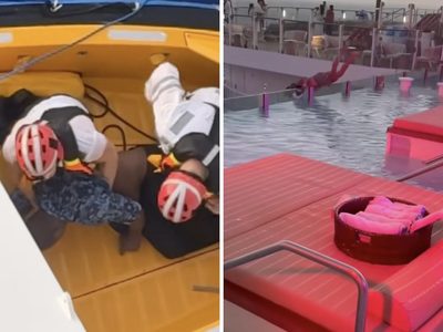 Tripulante de crucero Royal Caribbean apuñala a compañera, se lanza al mar y muere (Videos)