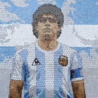 Se hizo viral: inauguraron un nuevo mural de Diego Maradona en Villa Fiorito