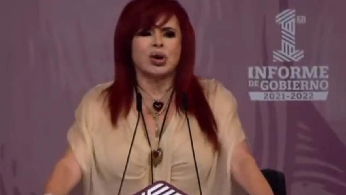 Layda Sansores en su informe de gobierno