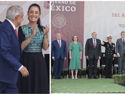 “Corcholatas” acompañan a AMLO en la celebración de la Batalla de Puebla