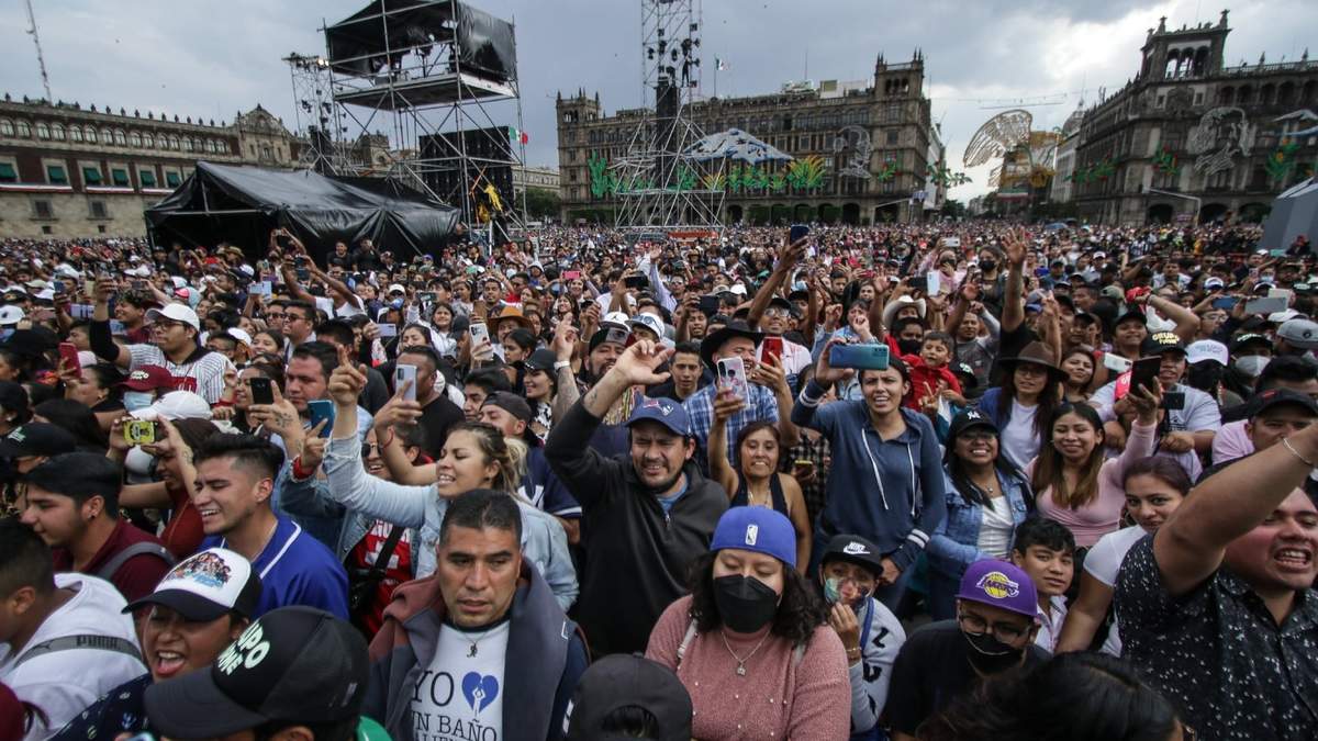 Concierto masivo en el Zócalo